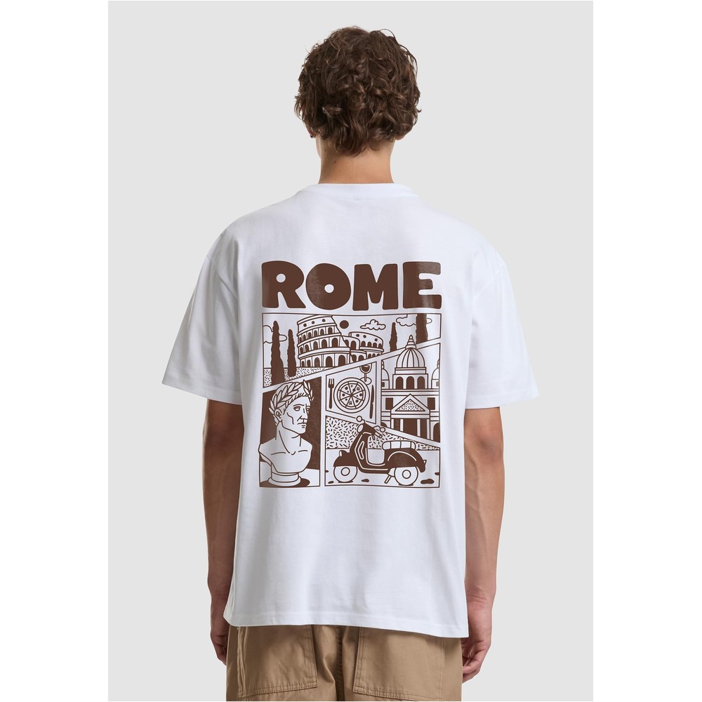 Mister Tee - Roman Souvenirs Oversize Herren TShirt - Weiß